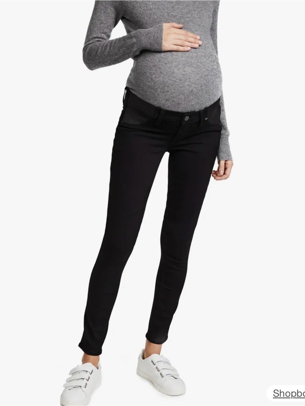 PAIGE Black Skinny Maternity Pants